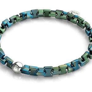 💙💚 NOGU Blue Emerald Hourglass Bracelet 💚💙